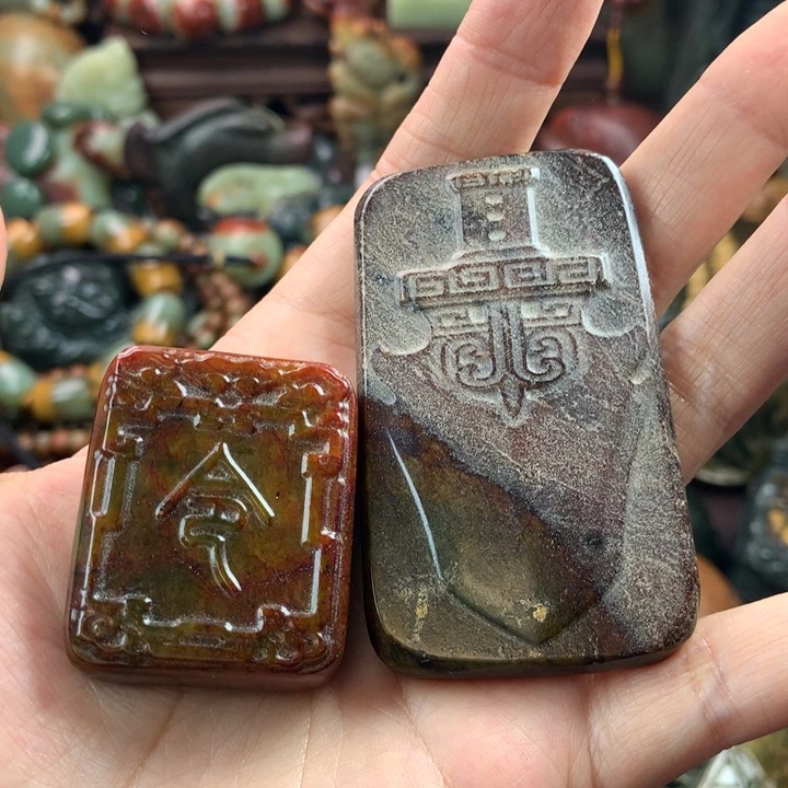 岫岩河磨玉（透闪石质玉）把件未镶嵌