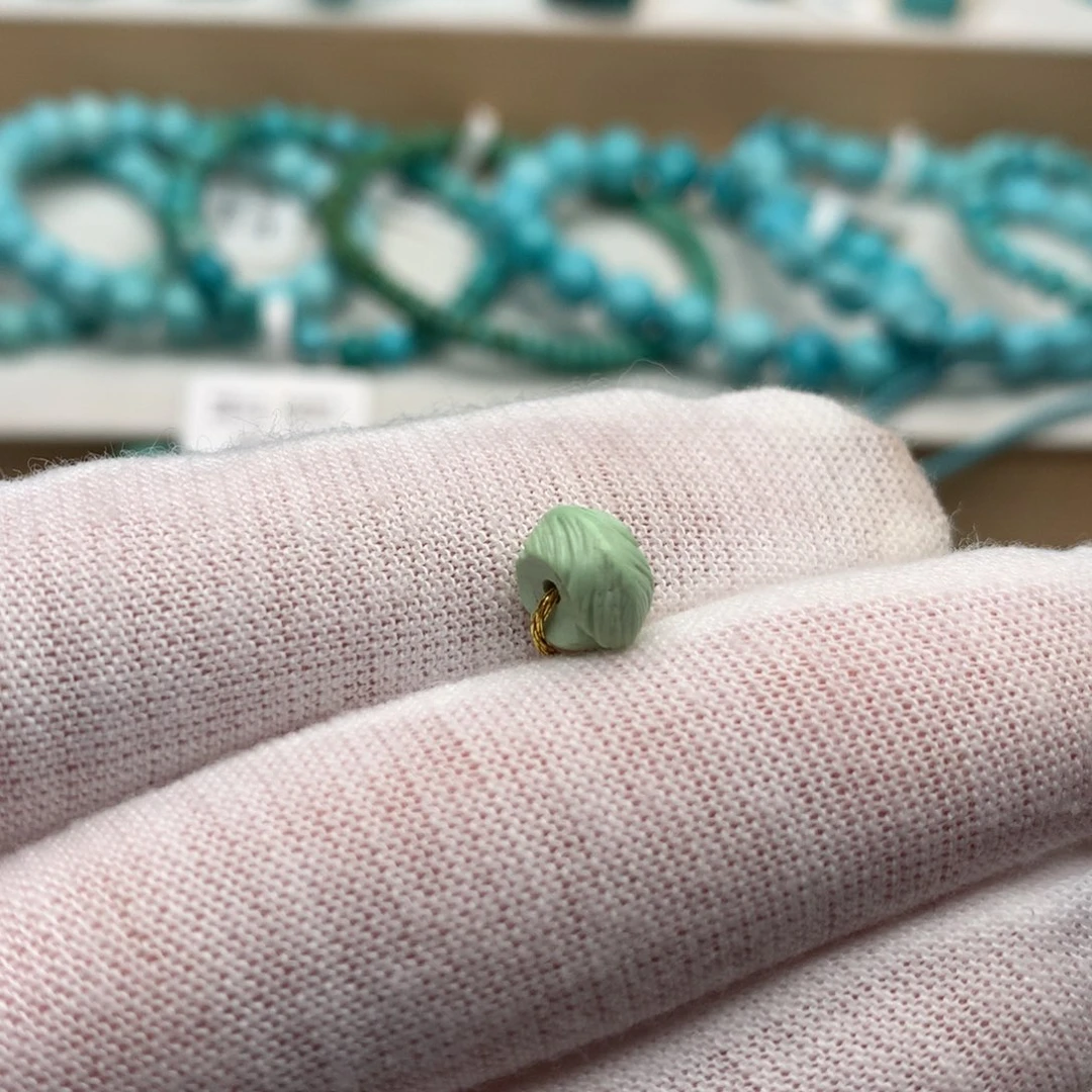 绿松石未镶嵌珠宝奇石8.1mm