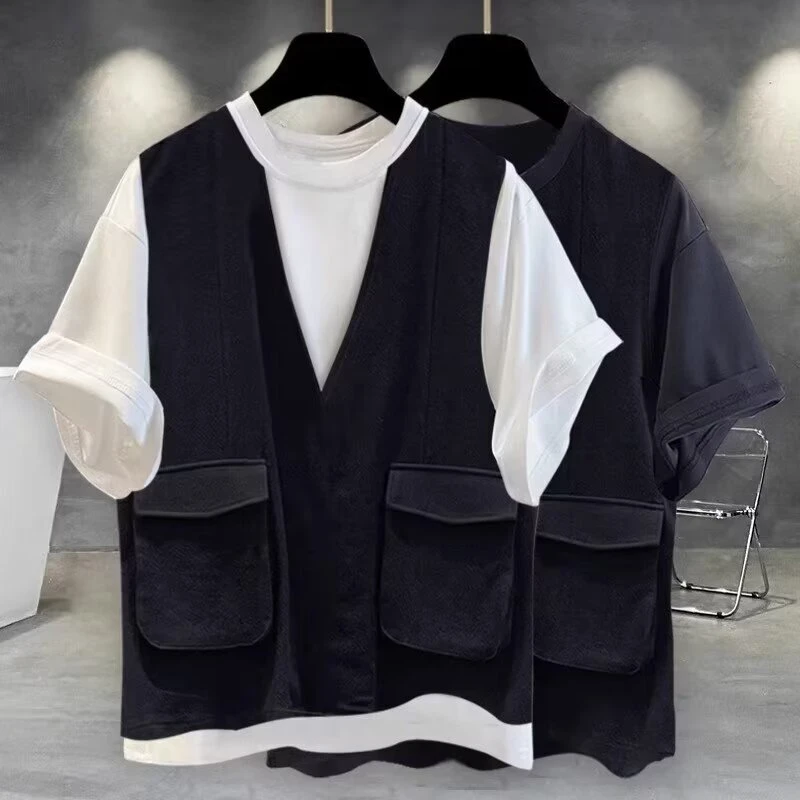 男士机能多口袋工装马甲男潮牌街头运动男背心宽松坎肩无袖外套DS