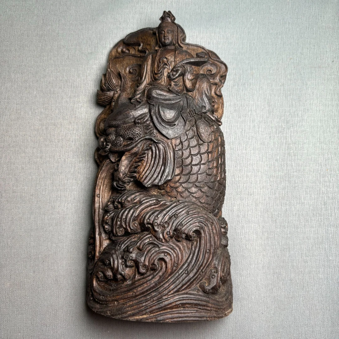 沉香雕刻大观音摆件大礼包8 多样性发货