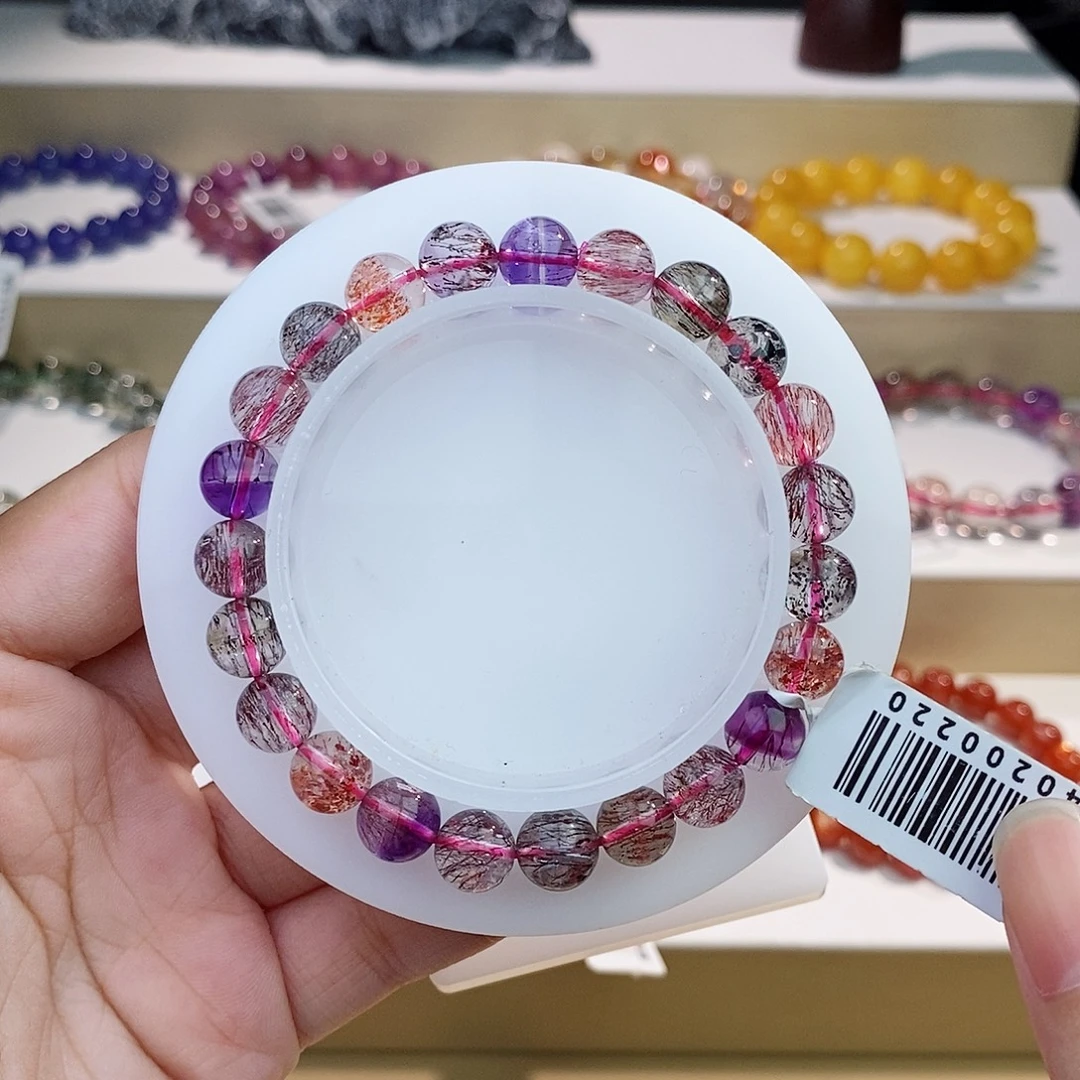 水晶手链未镶嵌黑加仑8