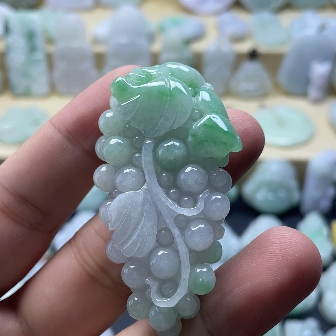 翡翠未镶嵌颈饰纯天然翡翠