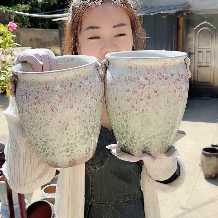 口径17高 21两个薰衣草耳朵