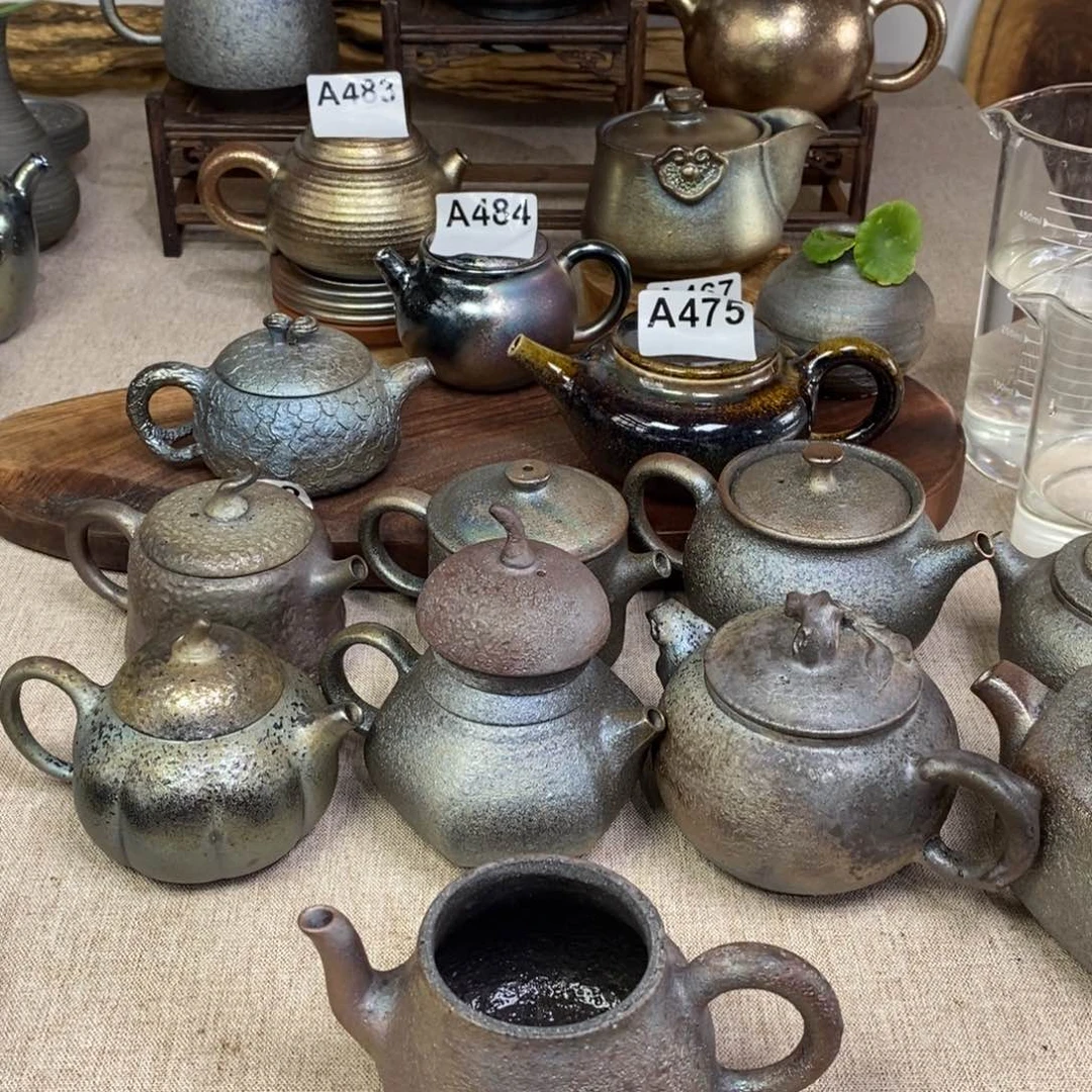 简***活建水紫陶柴烧茶壶