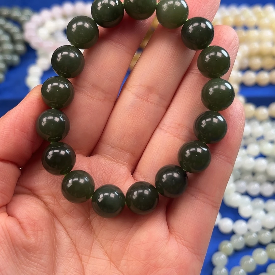 和田玉未镶嵌手链