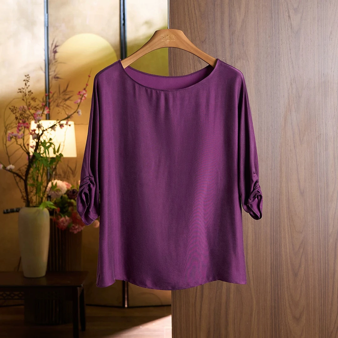 断码夏装新款花瓣袖T恤圆领轻薄宽松洋气显瘦时尚