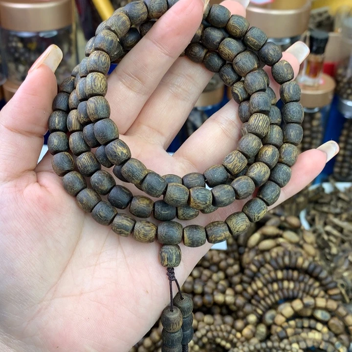 沉香沉香碎屑08沉水鼓珠多圈