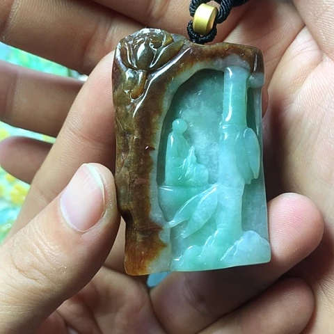 翡翠未镶嵌颈饰天然缅甸翡翠a货