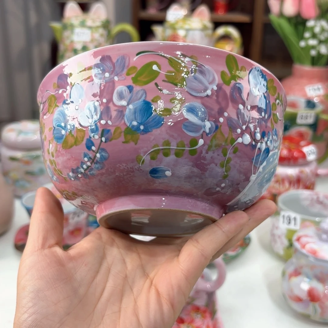 景德镇手绘高温釉下彩陶瓷茶具