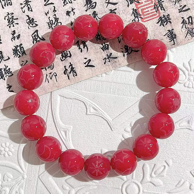 【日月星辰】天然白玉菩提手串文玩手串男女文玩手串