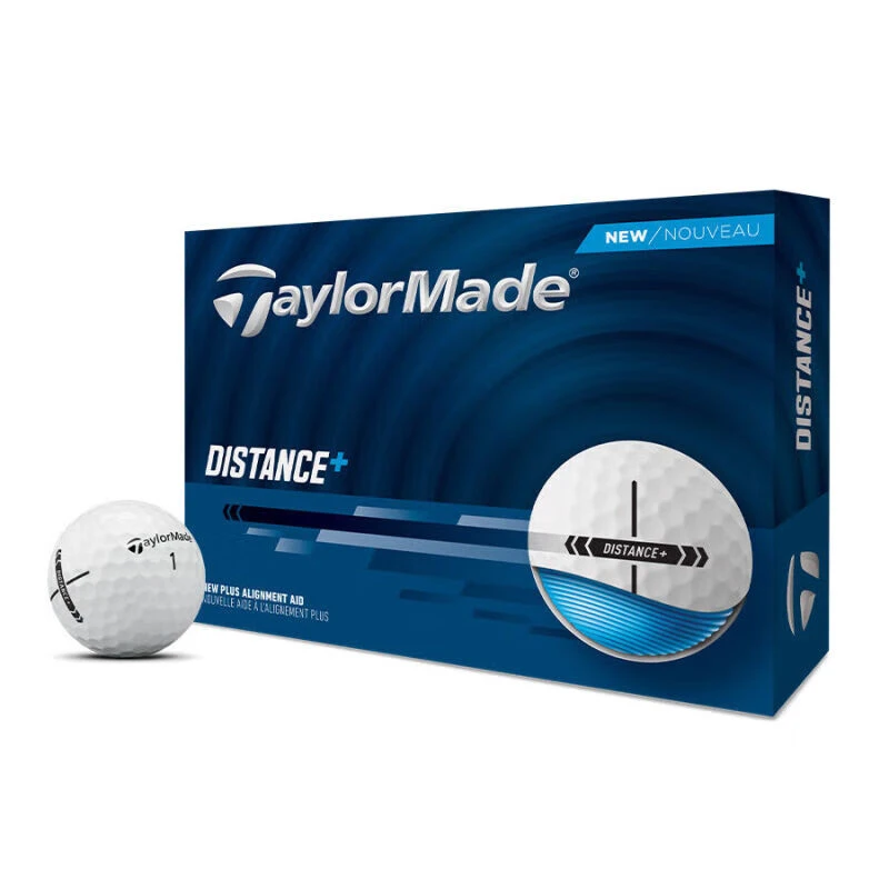 Taylormade泰勒梅高尔夫球二层球DISTANCE+两层球下场双层球远距