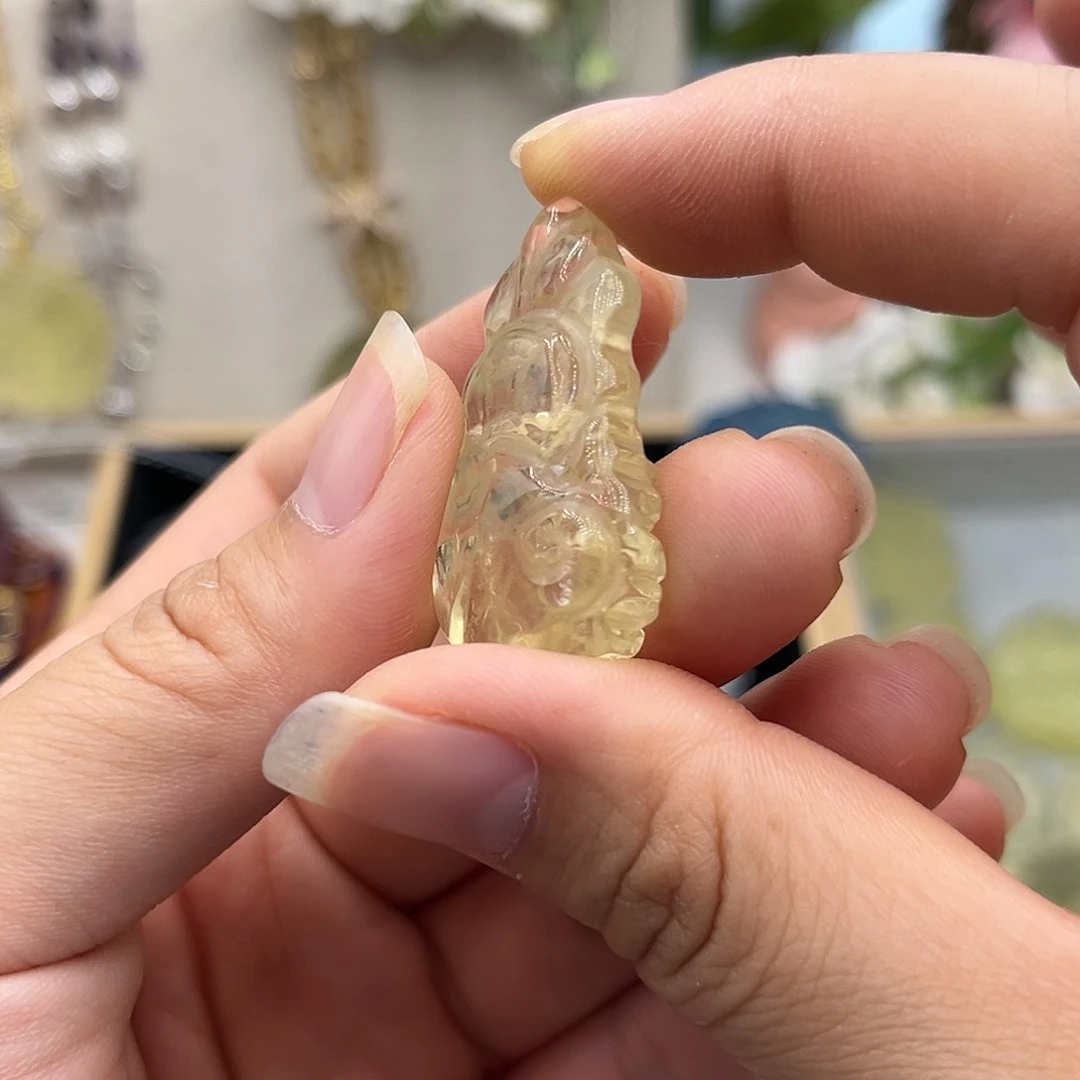 银S925镶嵌颈饰水晶波*黄水广结善缘66