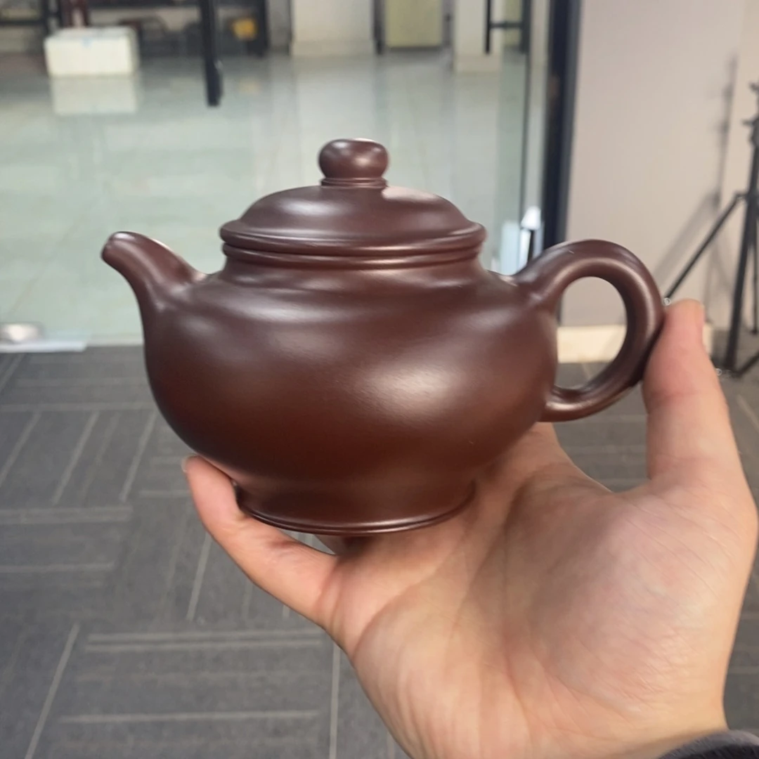 紫砂茶壶大掇只300毫升紫泥