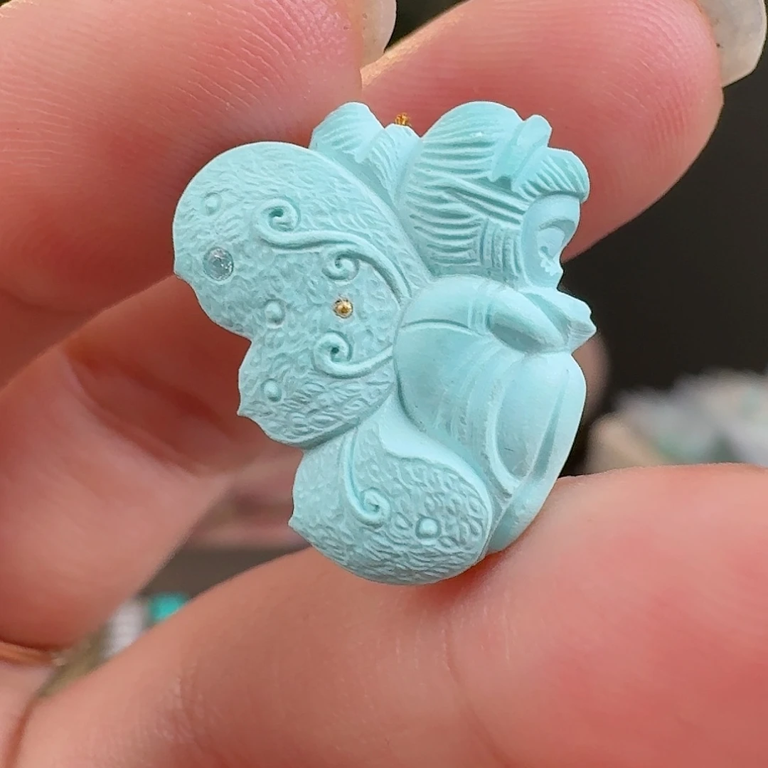 绿松石珠宝奇石未镶嵌