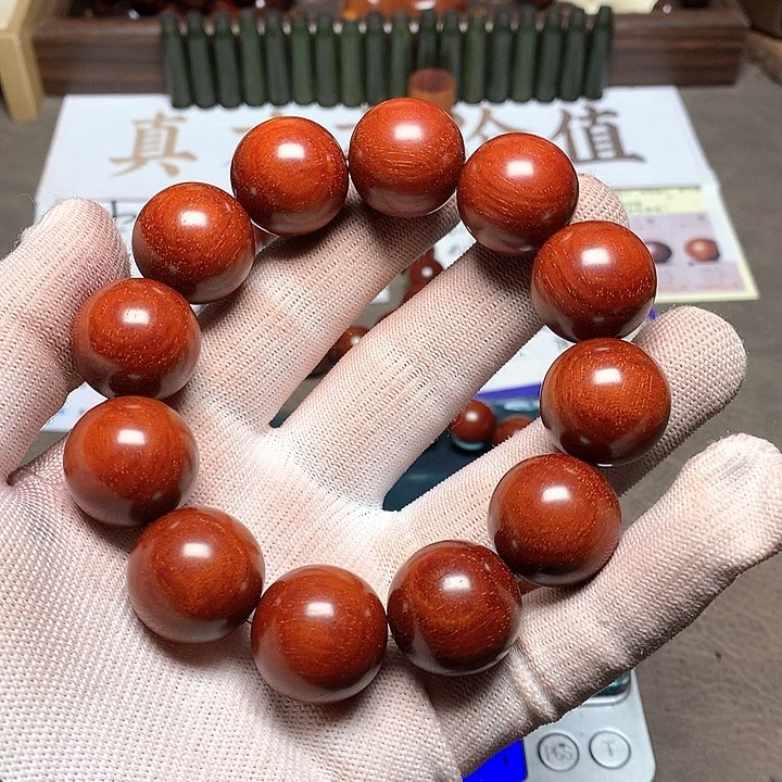 手串/手链小叶紫檀大*20 12 颗 顶泥 半鳞底