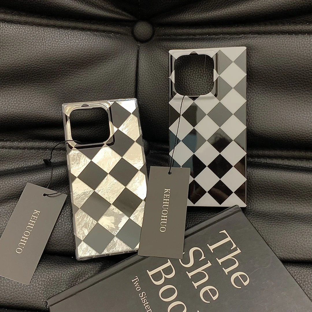 Ins风小众高级感适用于苹果iPhone16promax手机壳新款直角边设计