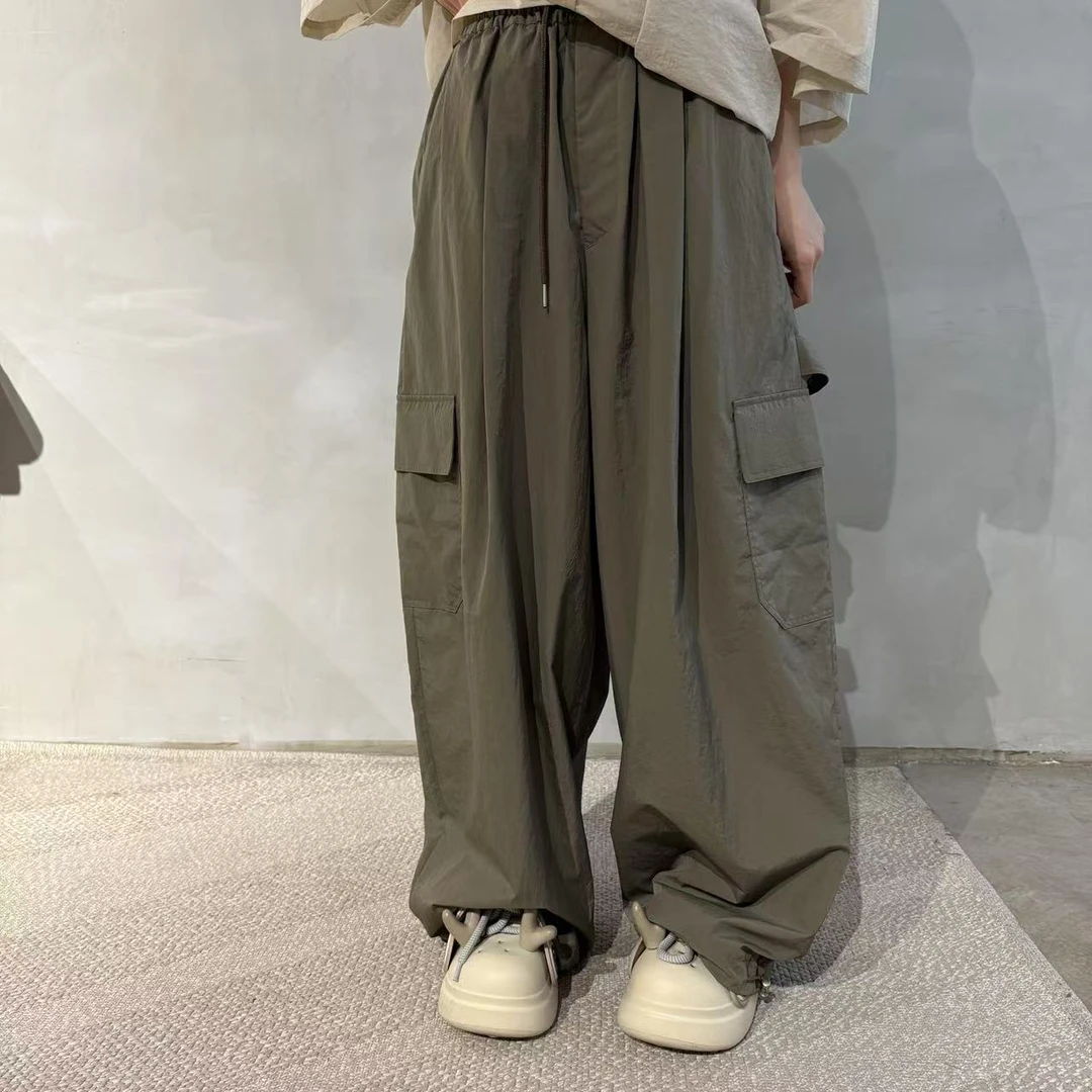 韩国夏季工装裤极简