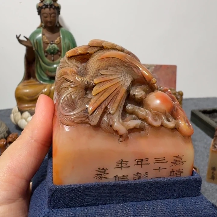 踏***翁石材手工艺品摆件