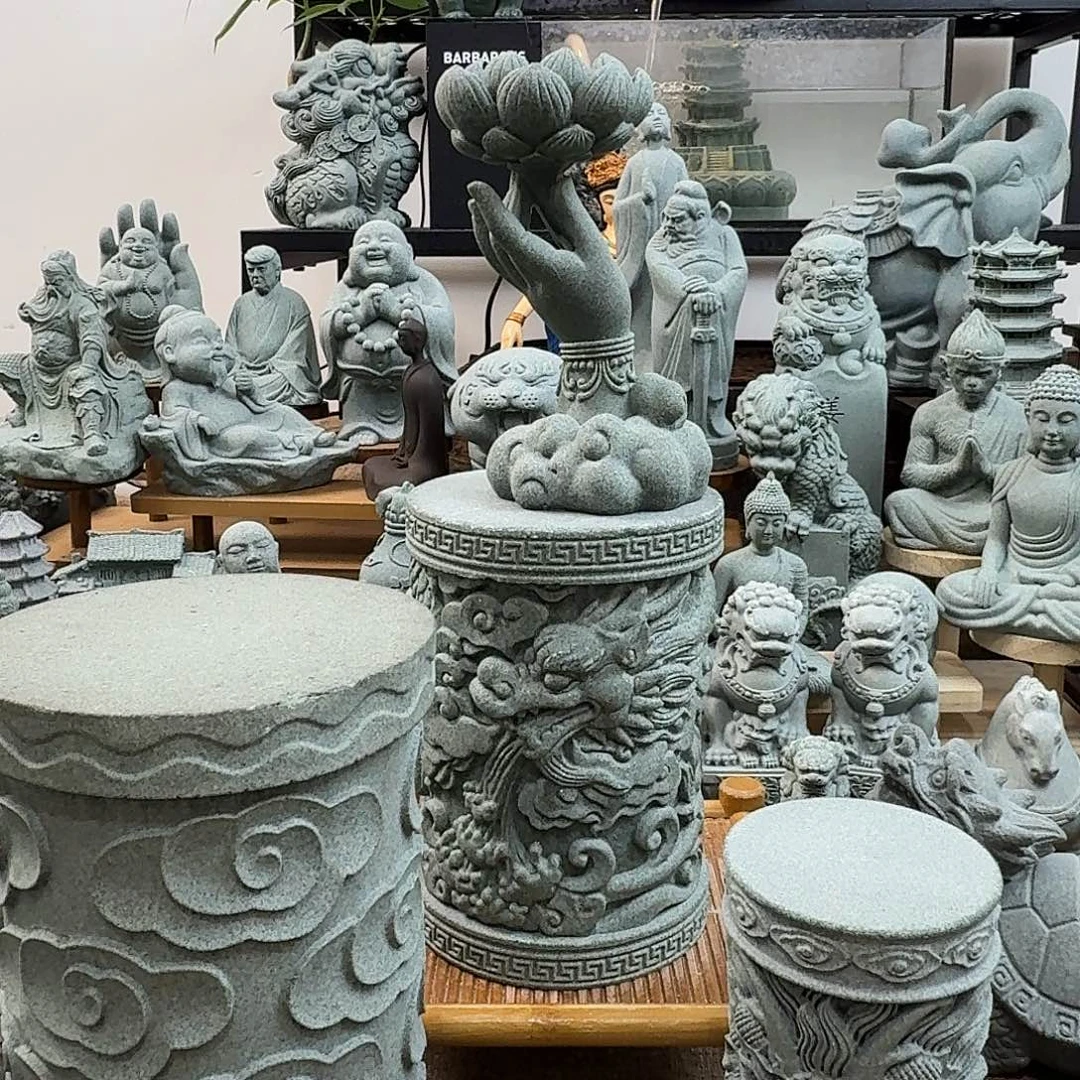 石材青砂石佛手莲花