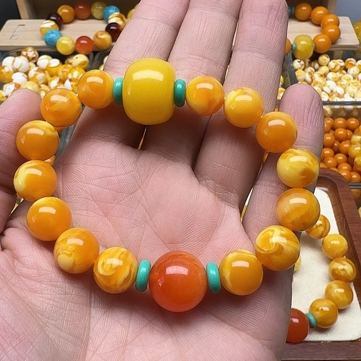 否***来无非金属精品老蜡色素串搭配一条