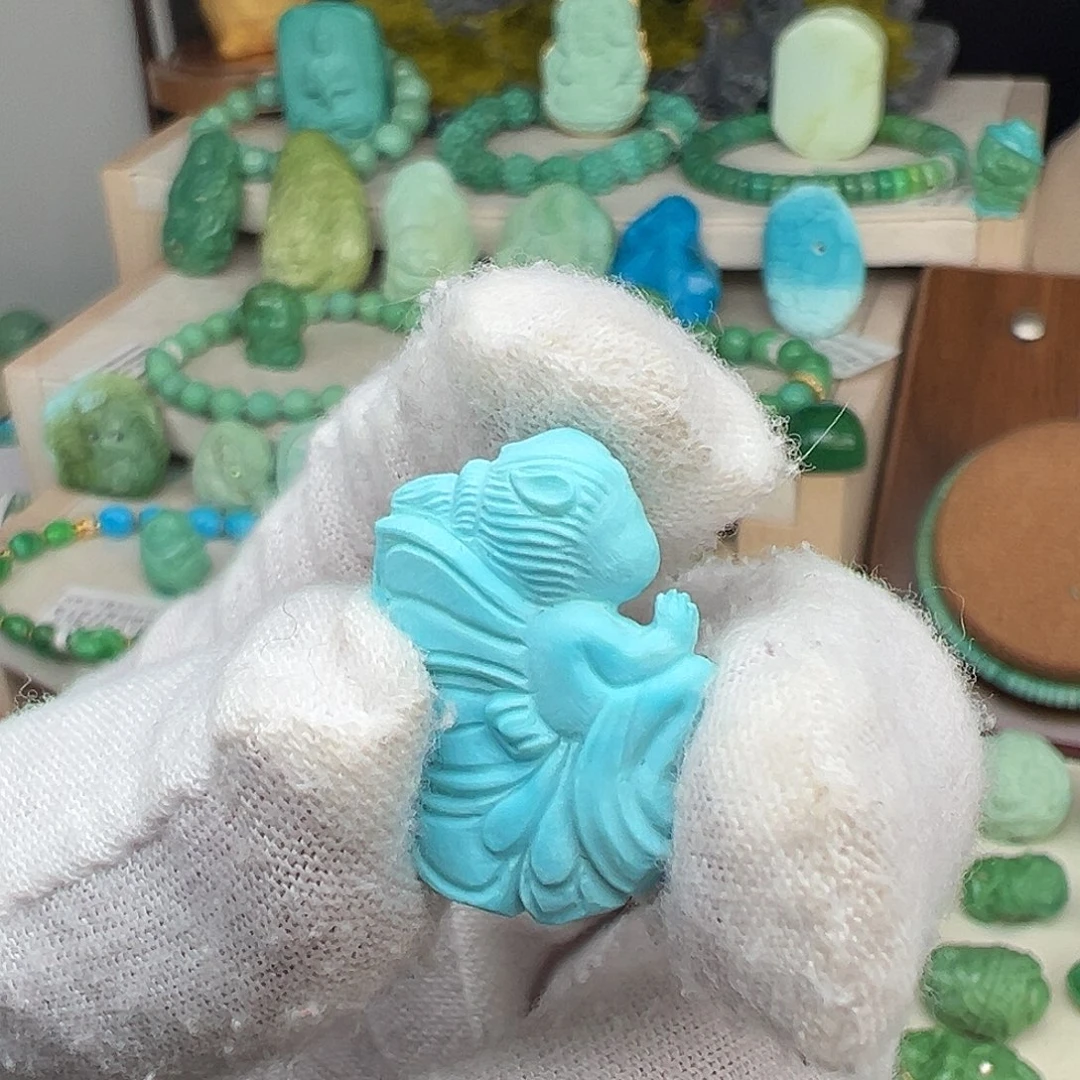 绿松石未镶嵌主播夏