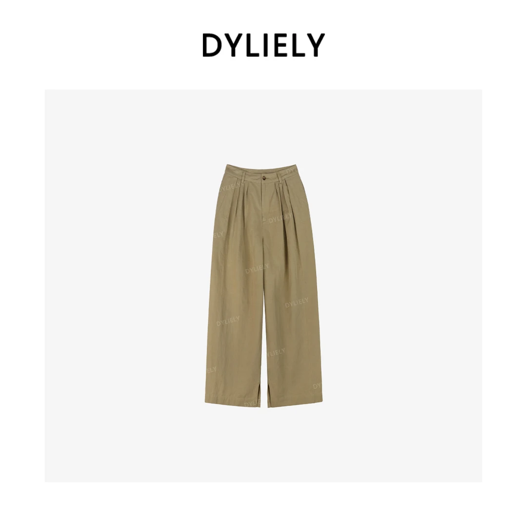 DYLIELY【英伦经典】新款极简轻奢时尚百搭长裤女K25382