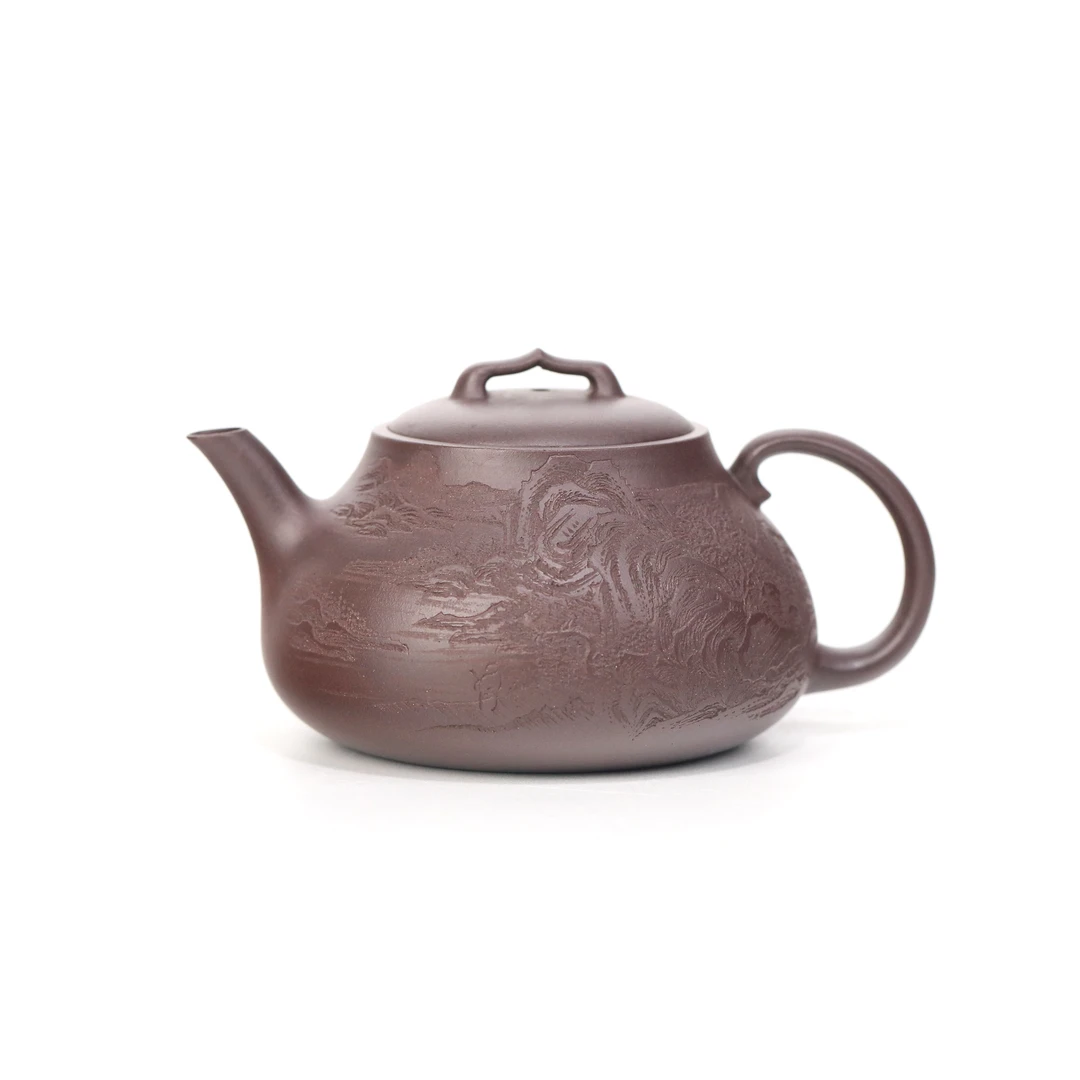 SZJ泰山壶/150cc紫泥正品宜兴紫砂壶茶壶全手工制收藏器茶道用具