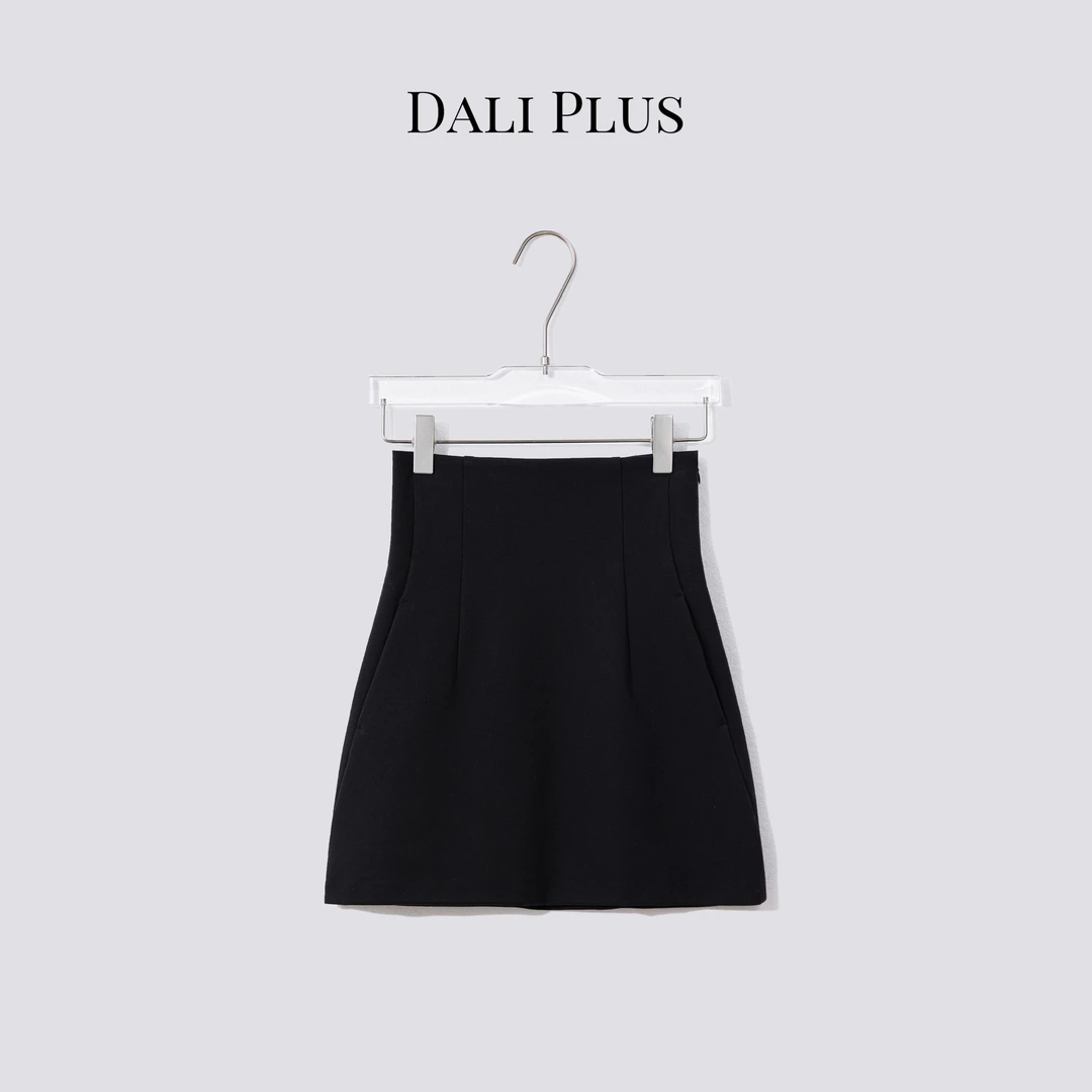 DALI PLUS【花瓶裙】黑色气质超高腰包臀短裙-D5DD1008