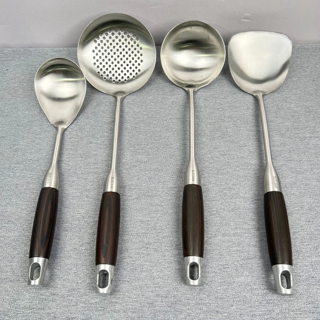 3-352 库存家用不锈钢炒勺汤勺锅铲漏勺