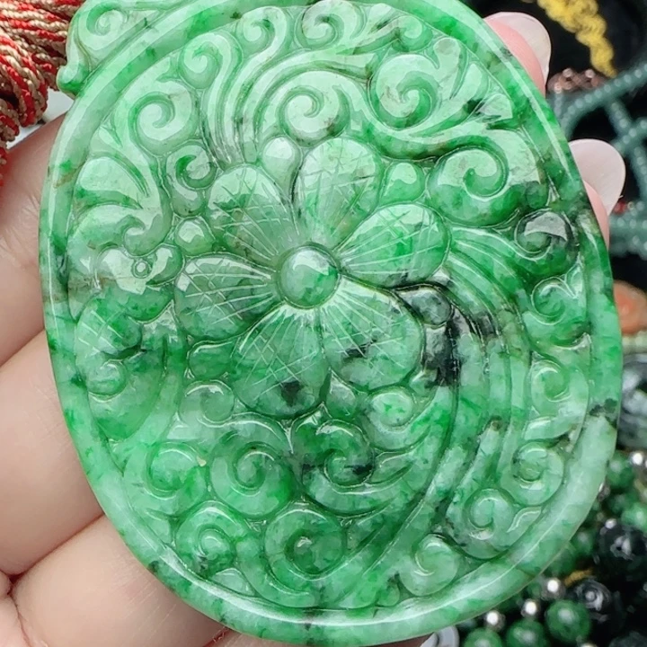 翡翠未镶嵌颈饰天然A货56