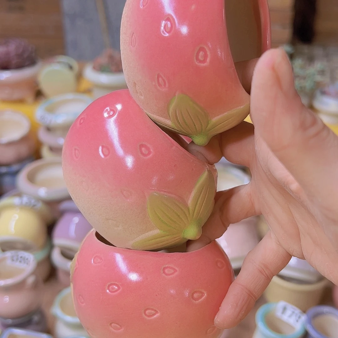 红陶陶瓷花盆当场满12包邮