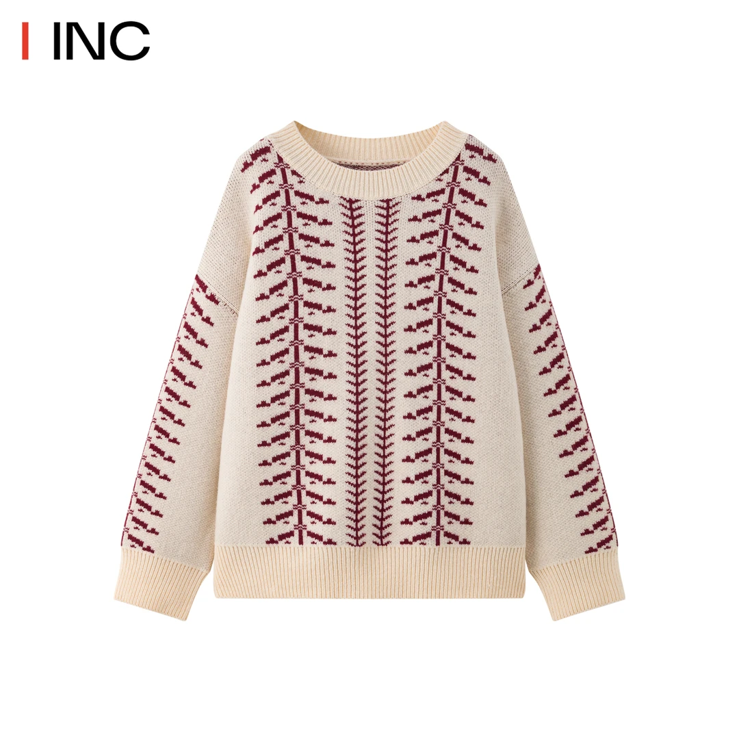 VENALABEL 圣诞新年氛围毛衫25FW毛衣女冬季新款打底上衣IINC