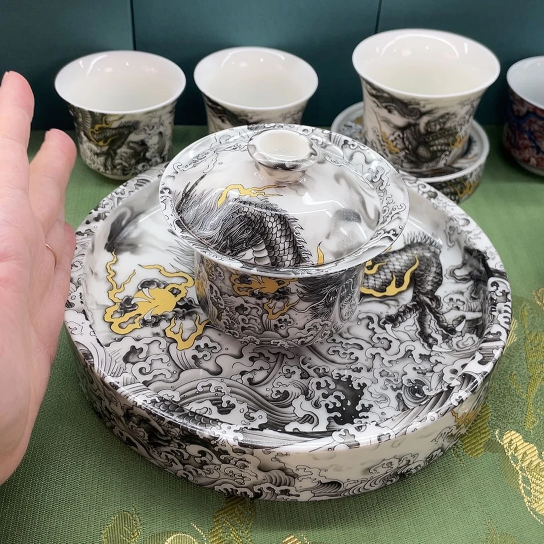 景德镇陶瓷盖碗茶具