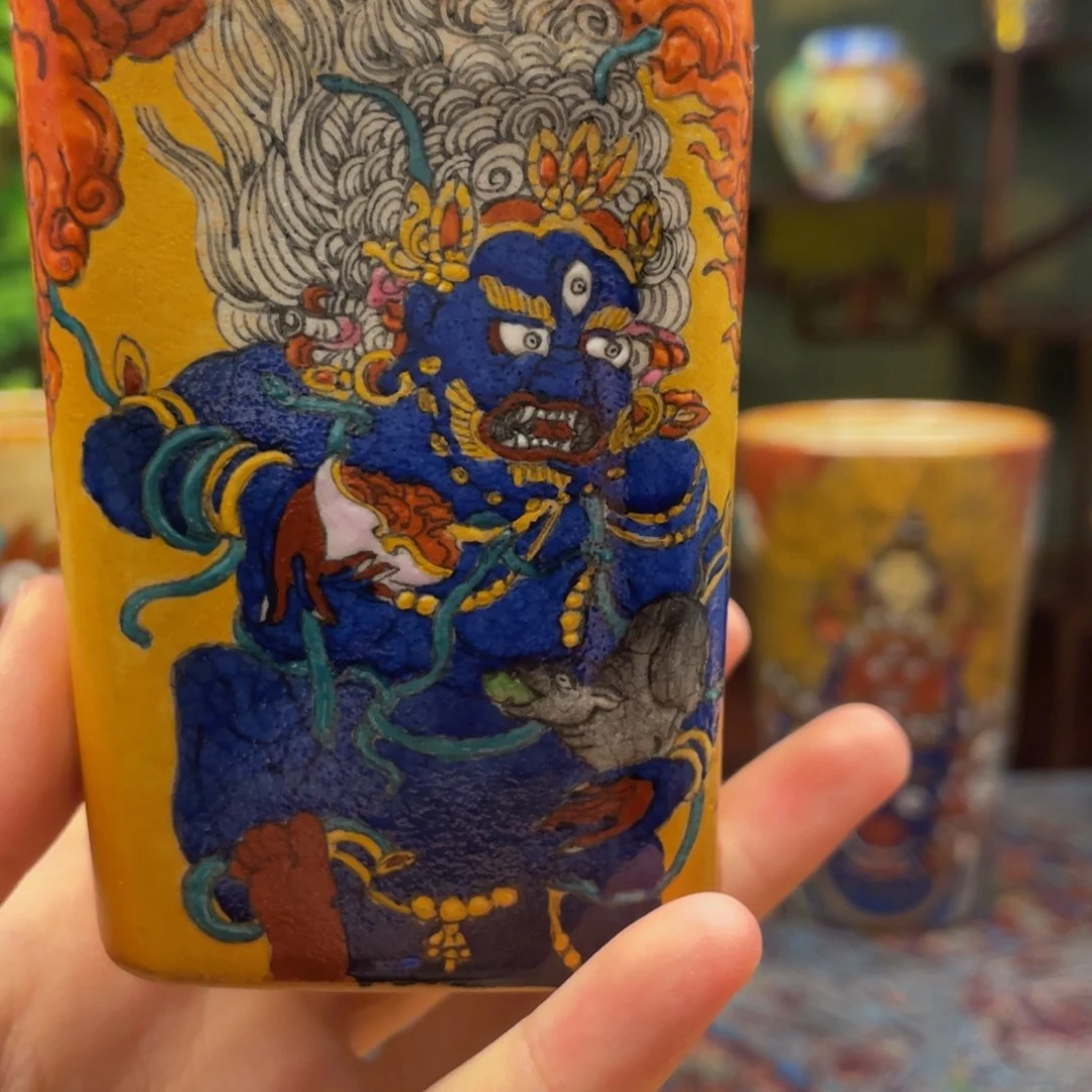黑财神柴烧志野杯杯