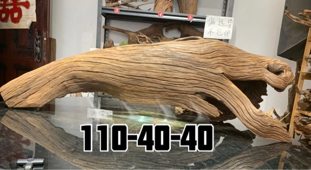 精品紫柚木大型鱼缸造景一体树桩秒沉木摆件