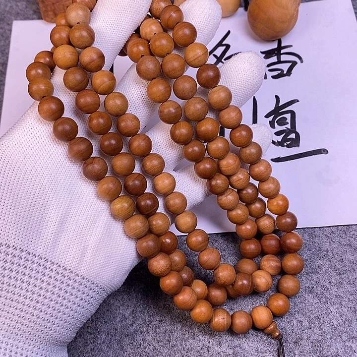 手串/手链檀香木老山檀香横纹1.0/108圆珠