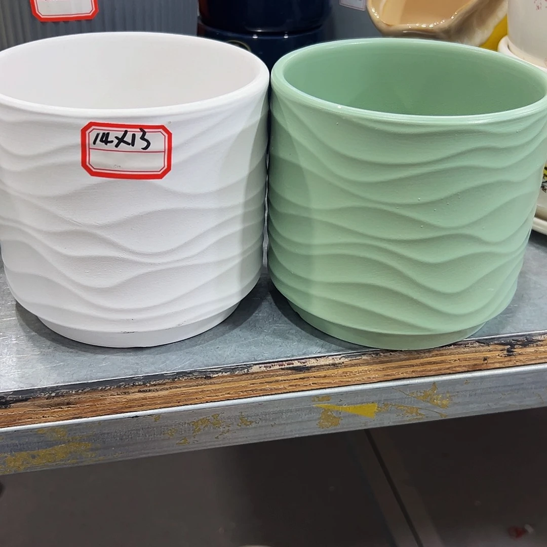 外贸尾单陶瓷花盆凑10米包邮