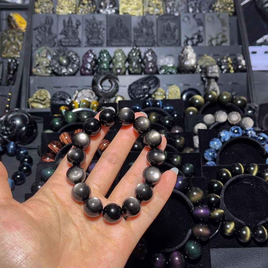 ****眼黑曜岩未镶嵌珠宝奇石