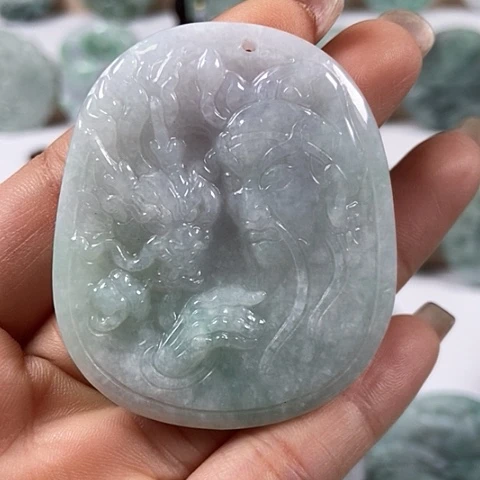 翡翠颈饰未镶嵌观音福利