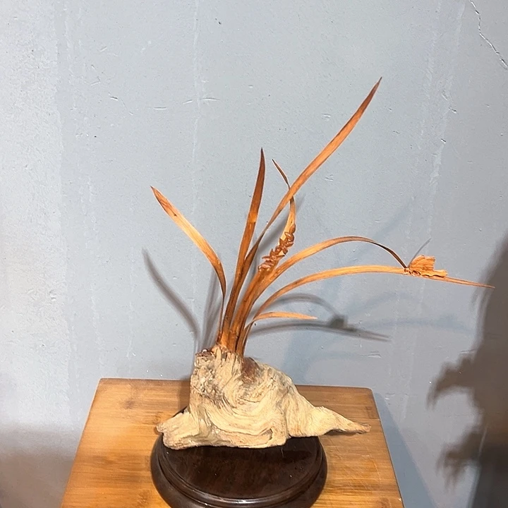 柏木（崖柏）鸟**香崖柏陈化料坨子雕刻花