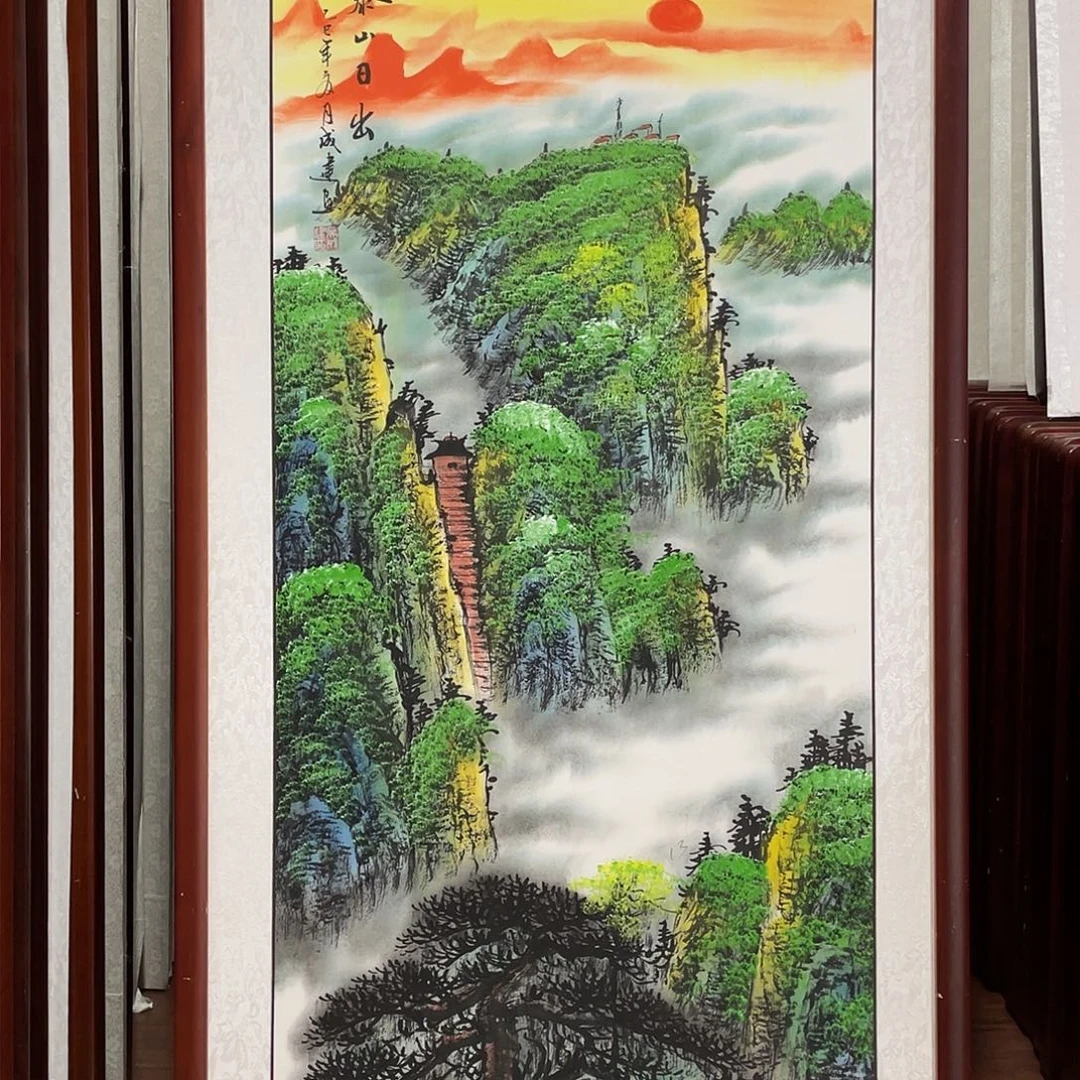 国画带框尺寸63*123厘米