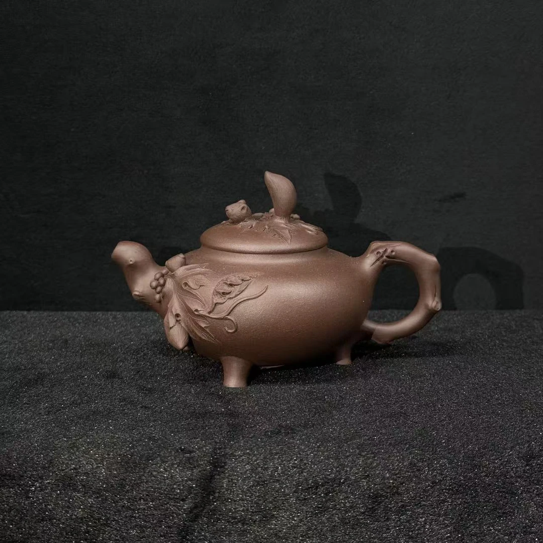 22/H103055/薛锋/紫砂壶田园情/汉棠紫泥