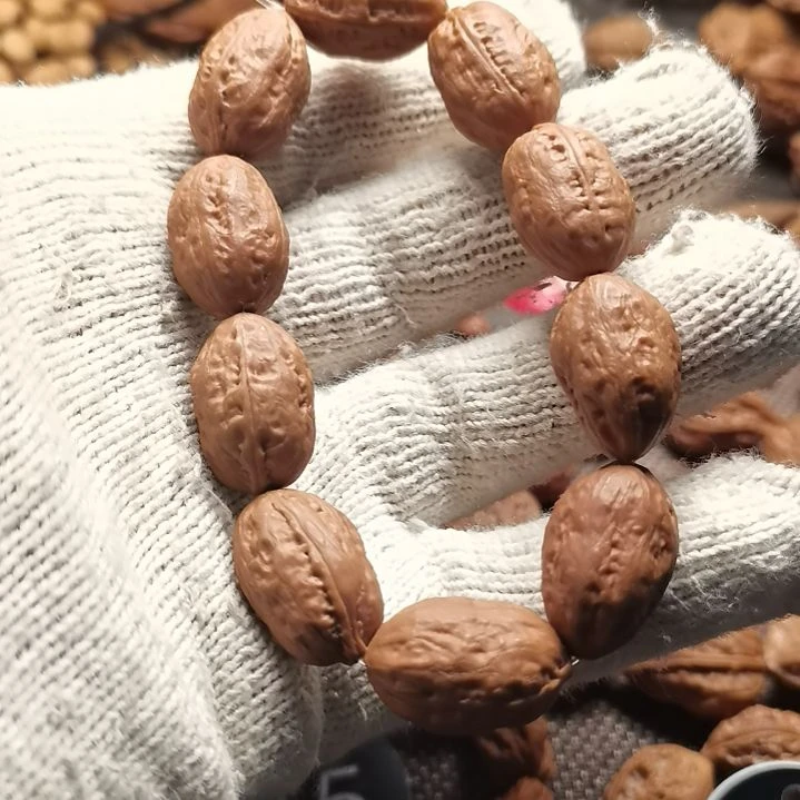 文玩核桃手串无***?东北秋子异型籽大枣25