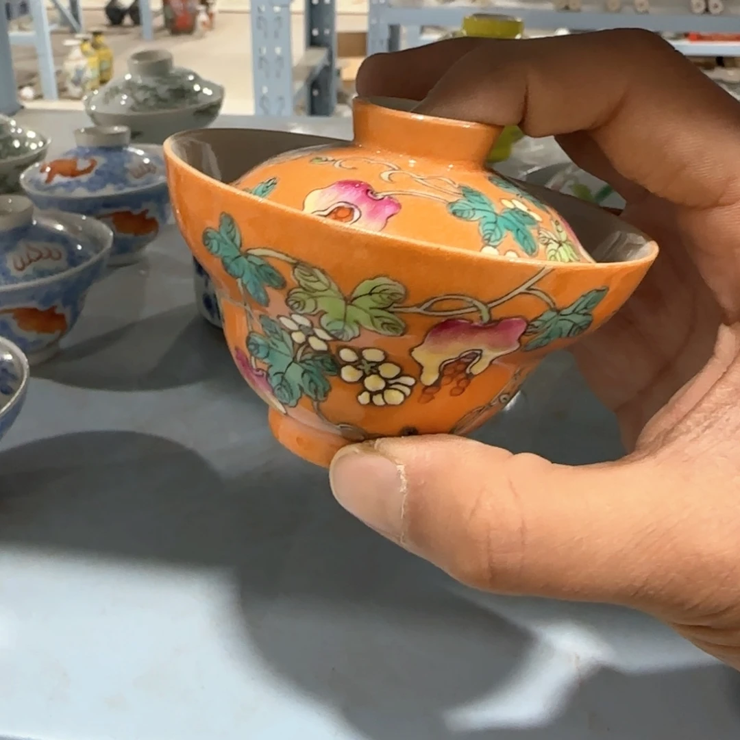 瓷片摆件手绘瓷器全部处理了吧