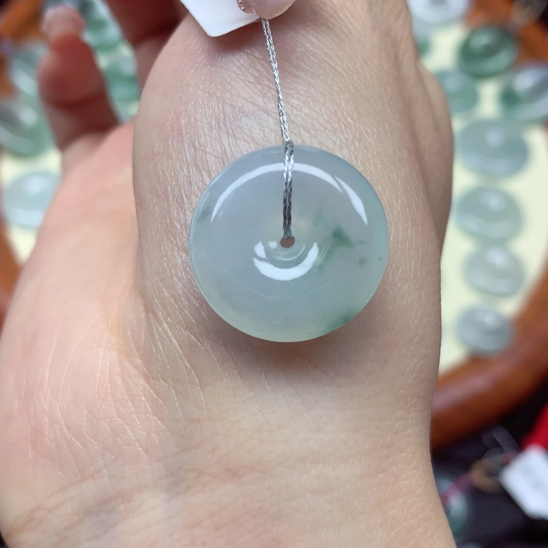 翡翠未镶嵌颈饰吊坠19.4/6mm