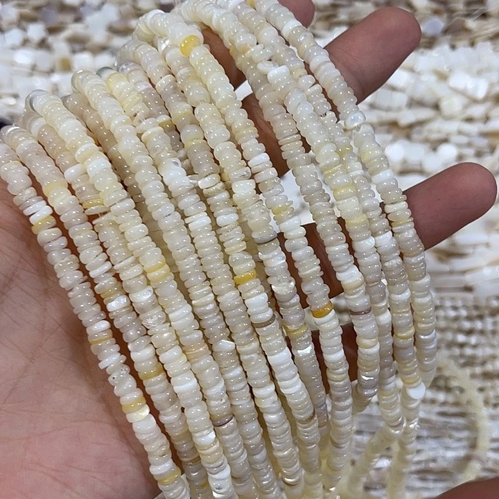 合金玛瑙/玉髓珠宝半成品2条5mm天然珍珠贝隔片