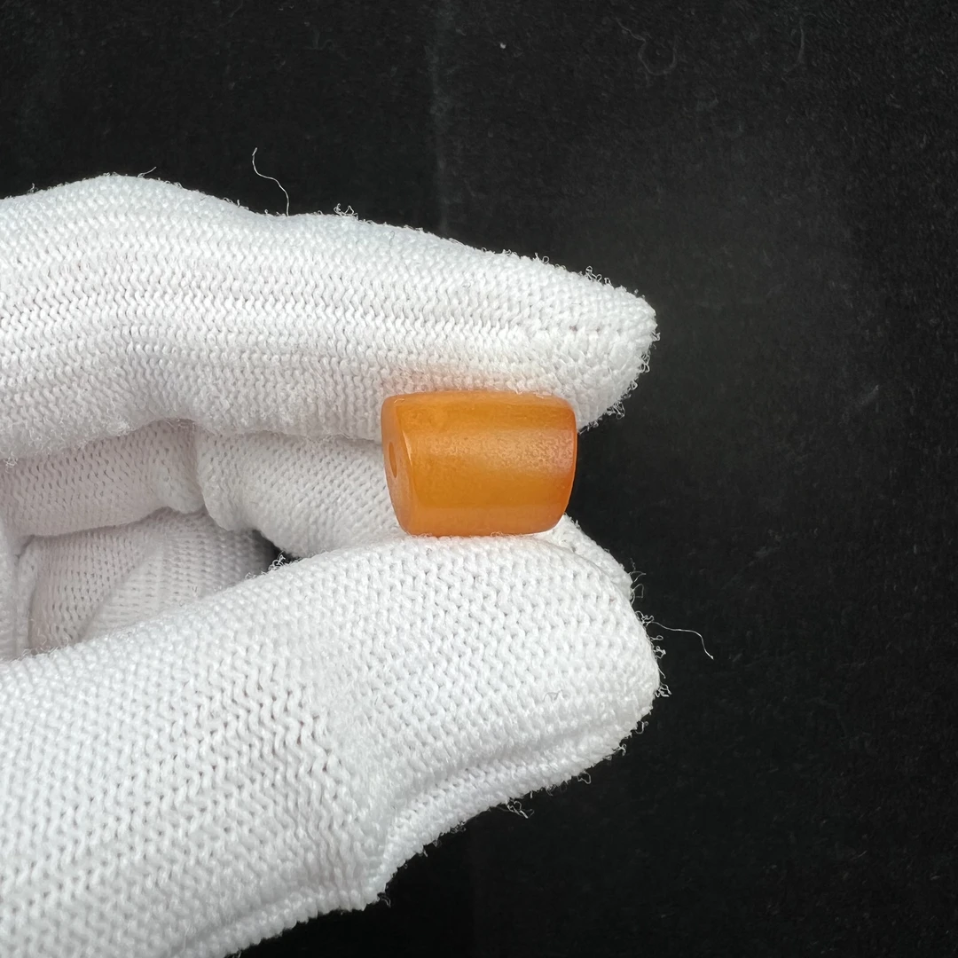 K5962天然蜜蜡老蜡马蹄珠-微瑕 10.5*13.3mm 支持复检 假一罚十