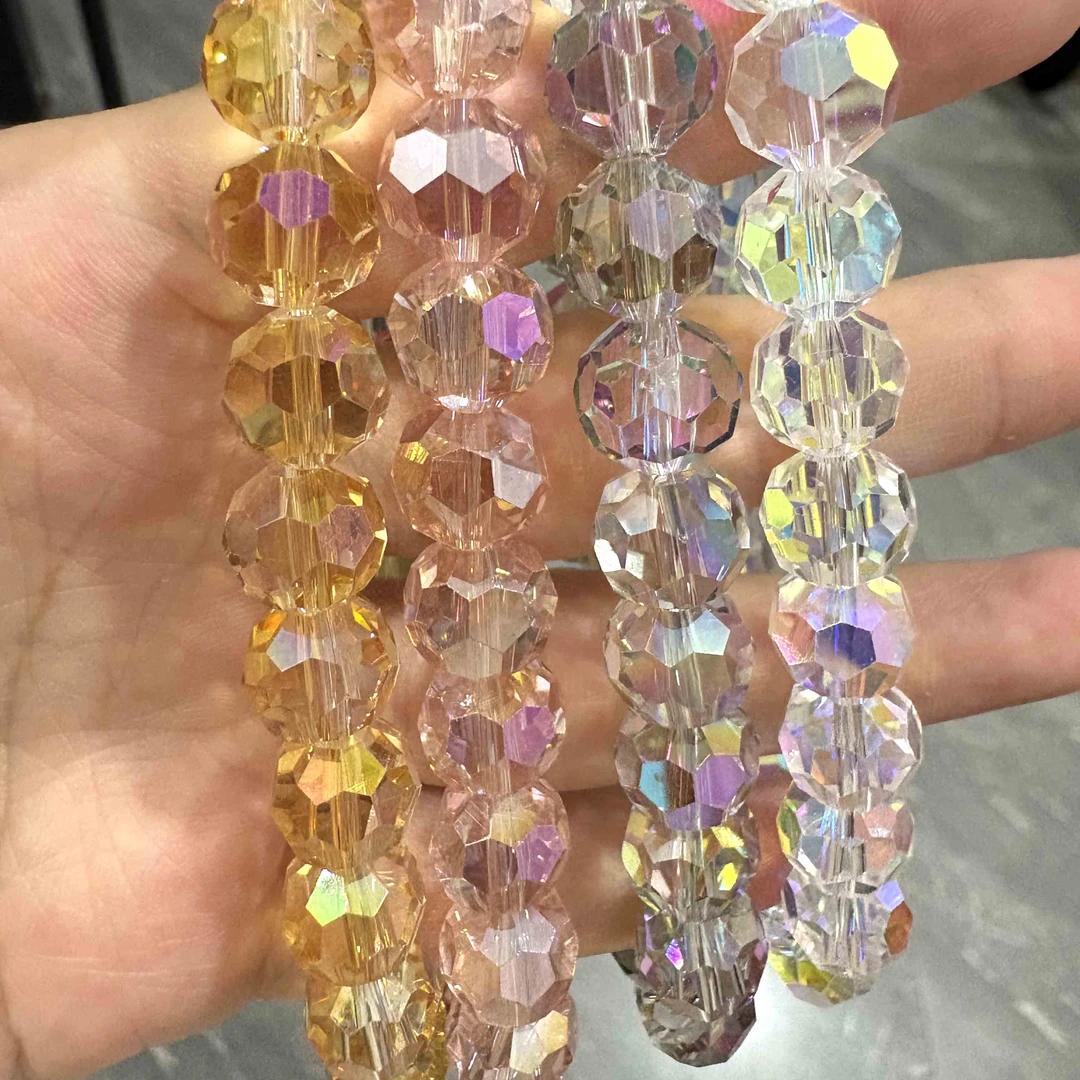 非金属仿水晶手链 超闪水晶玻璃串珠手链多色可选简约单圈饰品