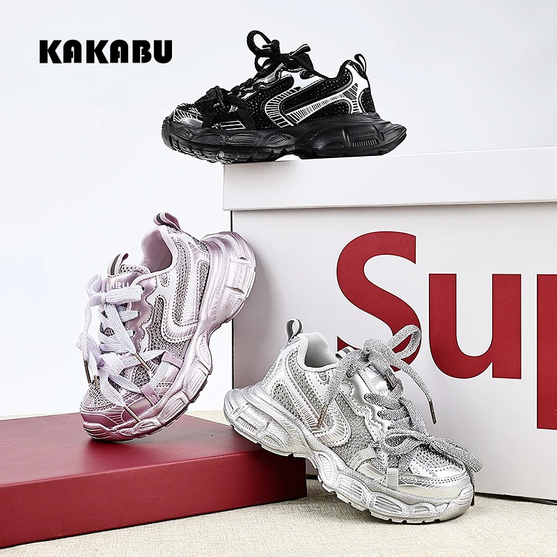 秋季爆款魔术贴透气儿童运动鞋童鞋韩系亲子款时尚百搭儿童鞋106