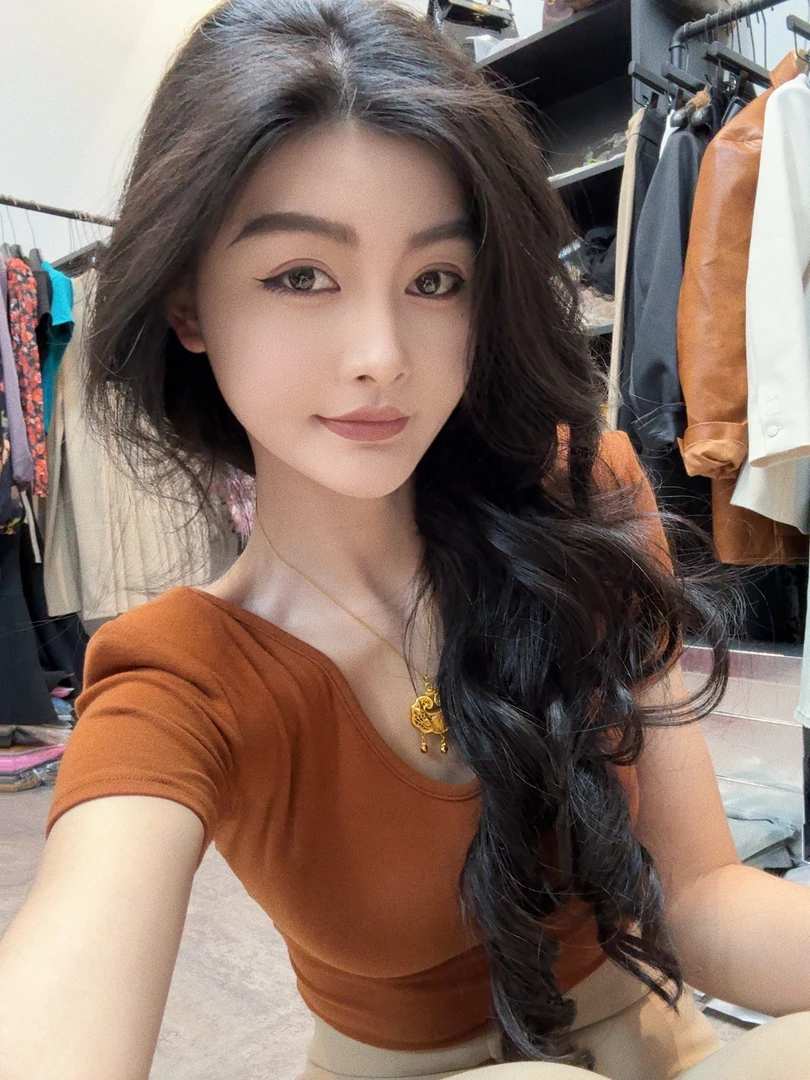 21004#夏季短款纯色百搭修身显瘦T恤